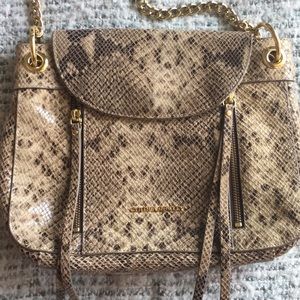 Cynthia Rowley Snakeskin Print Satchel Purse